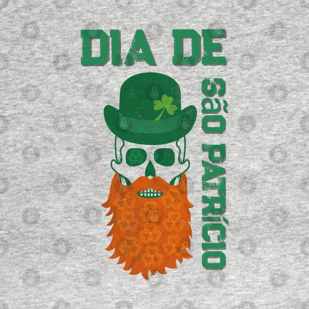 Saint Patrick's Day Skull Design by Off the Page